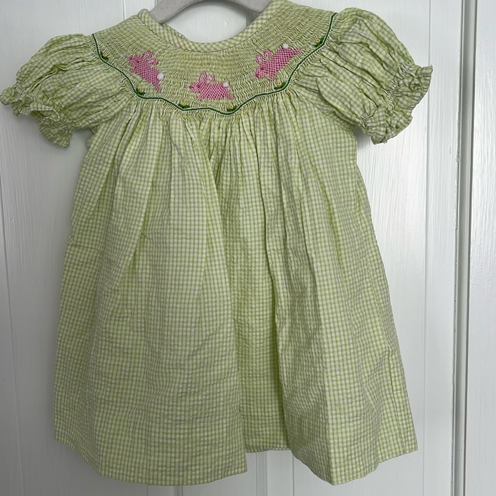 Little English Easter Bunny dress 9 months